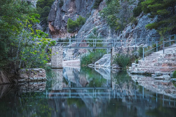 Heiligdom Van Het Rivierlandschap Van Fontcalda Catalonië Tarragona Spanje — Stockfoto