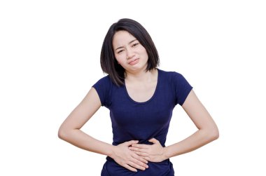 Kadının karnı içinde şiddetli ağrı acı 