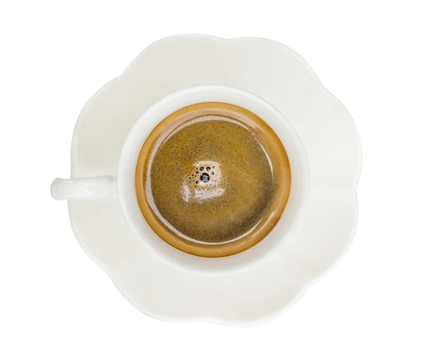 Xícara de café em um fundo branco. — Fotografia de Stock