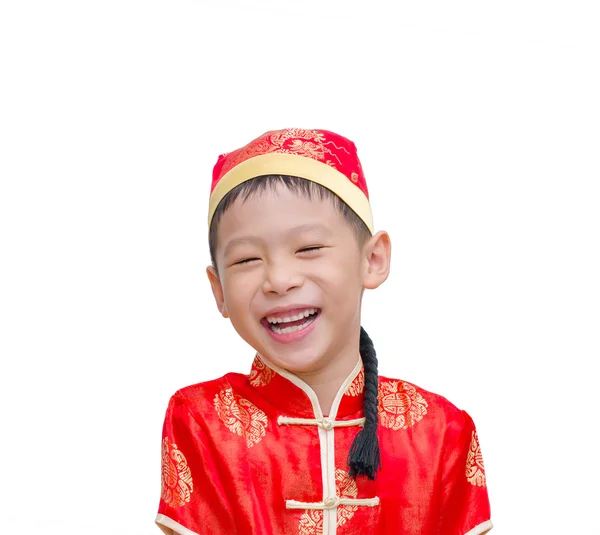 Menino chinês em traje tradicional . — Fotografia de Stock