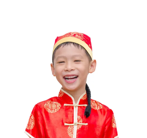 Chinese boy in traditional costume. — Stock Photo, Image