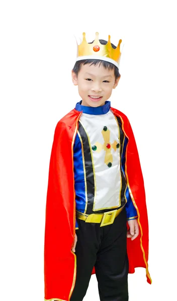 Asiatique garçon est habillé en costume d'un prince — Photo
