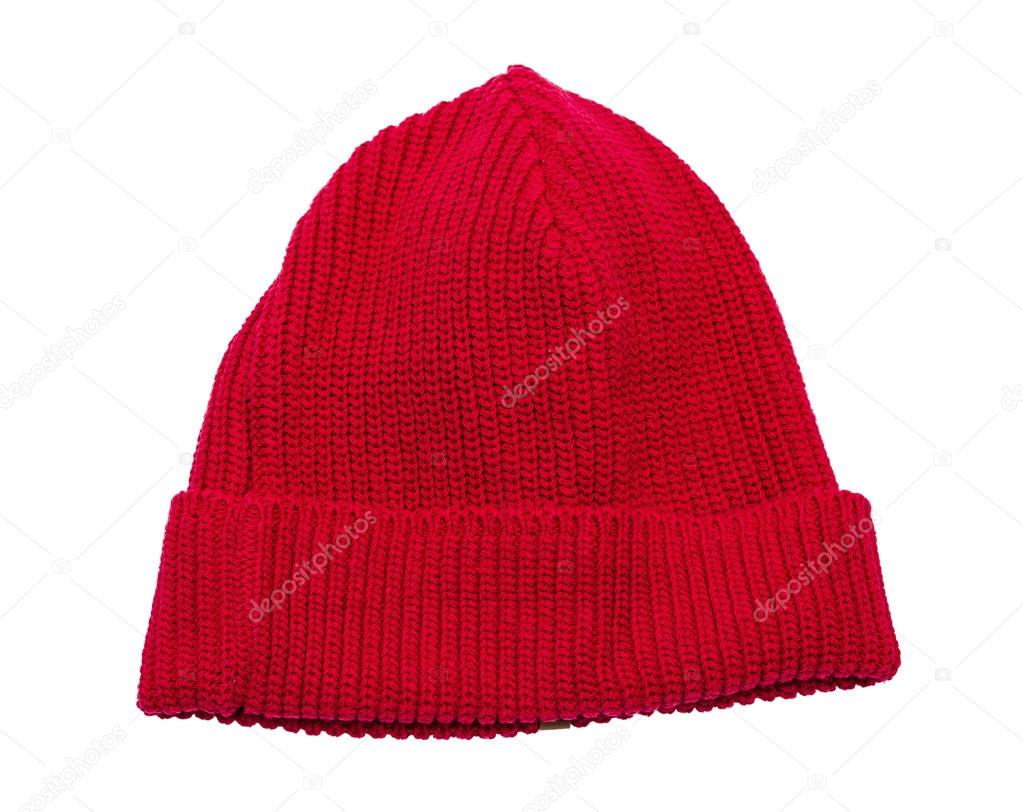 knit hat isolated over white