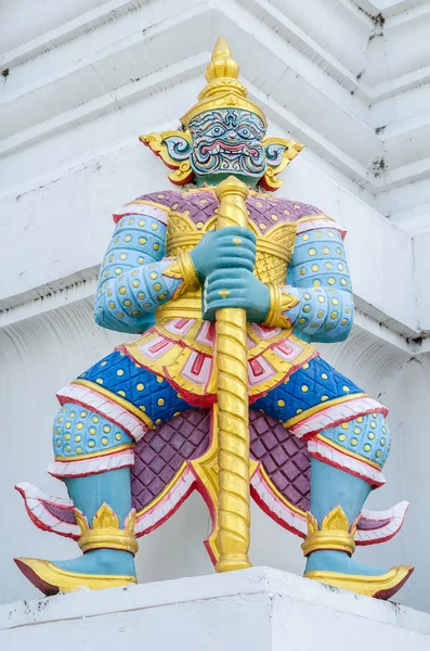 Giant on a temple pagoda wall — Stock Photo, Image