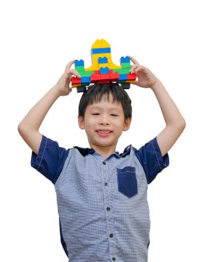 Çocuk oyun blok ötede beyaz