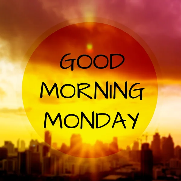 Good mornning Monday — Stockfoto