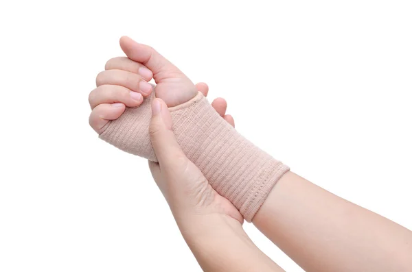 Hand with bandage support — Stock Photo, Image