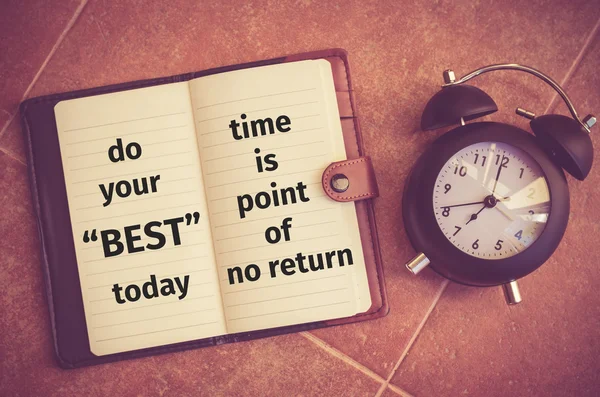 Inspiration citat: "gör ditt bästa dag" — Stockfoto