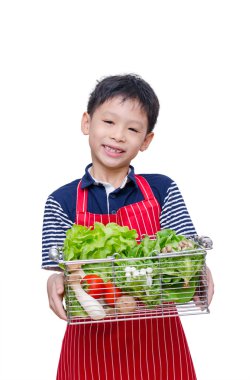 taze sebze ile çocuk