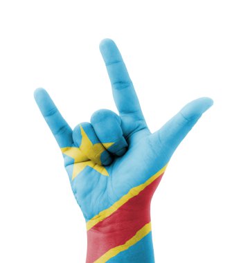 Ben seni işareti, Demokratik Cumhuriyeti Kongo fl seviyorum yapma el