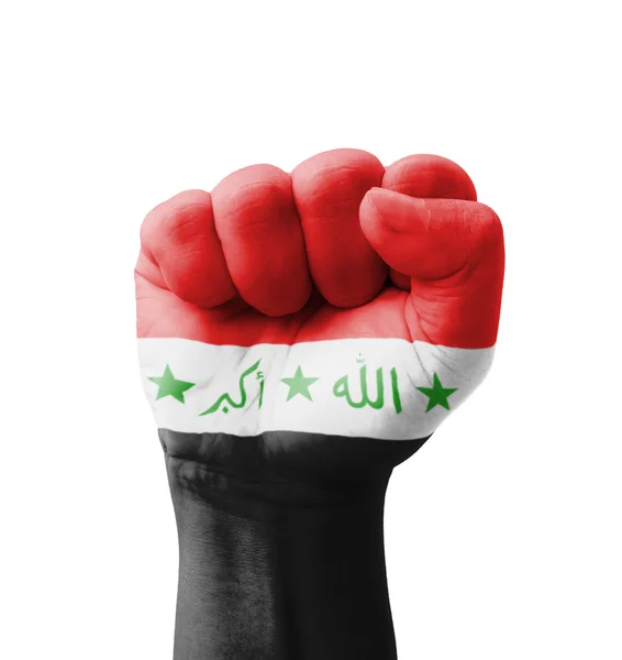 Флаг Ирака нарисован, многоцелевая концепция - изолирована на w — стоковое фото