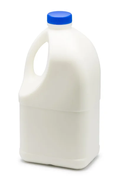 Galon susu diisolasi pada latar belakang putih — Stok Foto