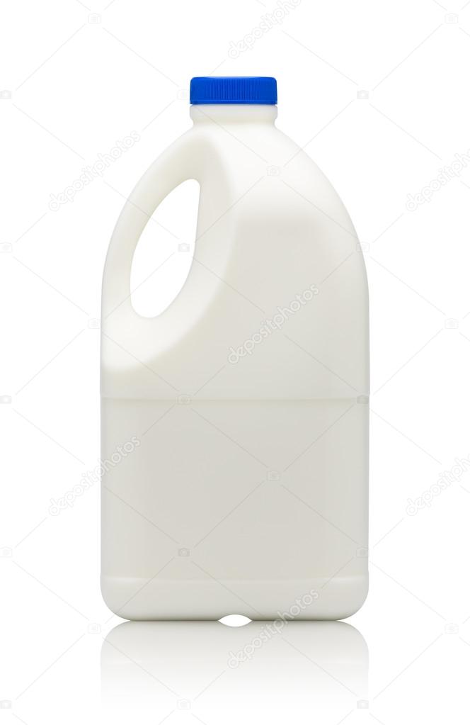 Gallon of milk isolated on white background