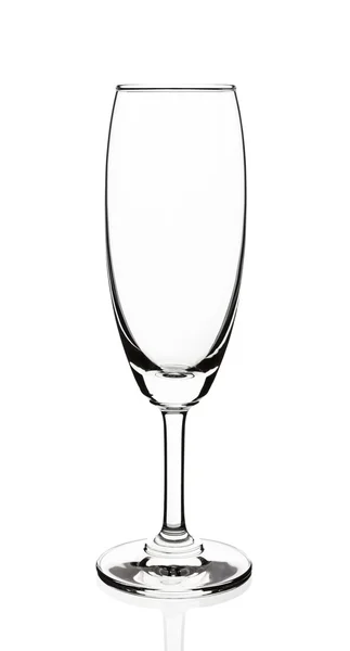 Empty wine glass isolated on white background — Stock Photo, Image