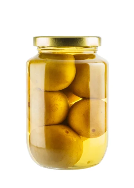 Pickled lemon isolated on white background — Stock fotografie