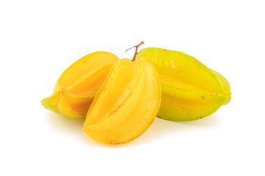 Beyaz arkaplanda yıldız elması