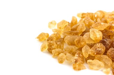 Beyaz arka plan üzerinde izole rock şeker