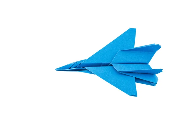 Origami F-15 Eagle Jet Fighter uçak üzerinde beyaz backgr izole