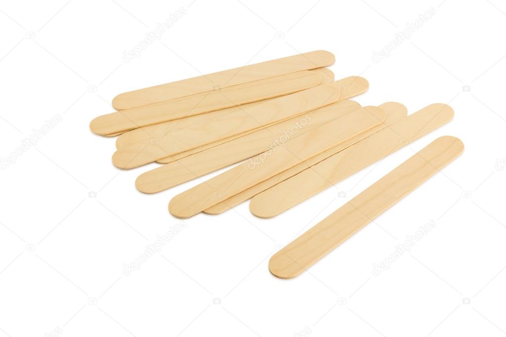 Tongue depressor isolated on white background