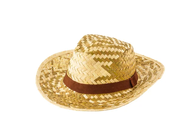 Woven hat isolated on white background — Stock Photo, Image