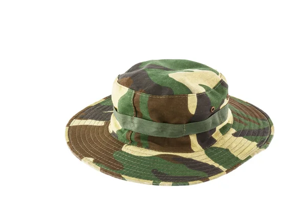 Camouflage hat isolated on white background — Stock Photo, Image