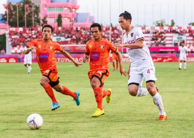 SISAKET THAILAND-JUNE 8: Piyaphon Phanichakul of Muangthong Utd.