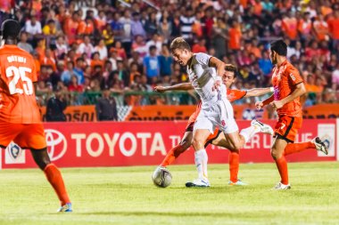 Fowler Utd Sisaket Tayland-Haziran 8: Erik Paartalu. (beyaz