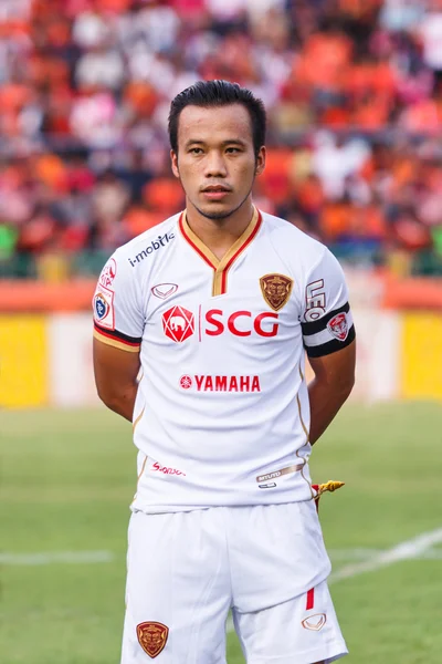 SISAKET THAILAND-JUNE 8: Datsakorn Thonglao (captain) of Muangth — Stockfoto