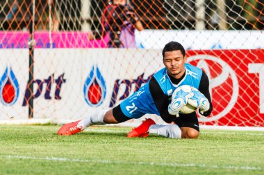 SISAKET THAILAND-JUNE 21: Nattapol Krobyoo of Singhtarua FC. in