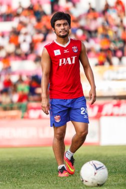 Sisaket Tayland-21 Haziran: Kroekrit Thaweekarn Singhtarua FC.