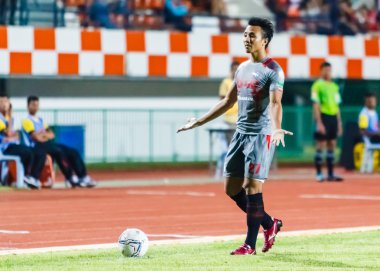 SISAKET THAILAND-JUNE 29: Noppol Pitafai of Bangkok Utd. in acti