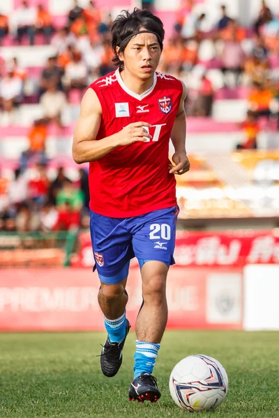 SISAKET TAILANDIA-JUNIO 21: Hironori Saruta del Singhtarua FC. en un — Foto de Stock