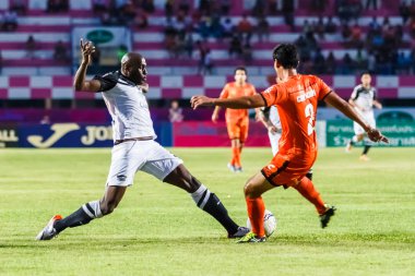 SISAKET THAILAND-MAY 28: Jaime Braganca of Chonburi FC. (white)