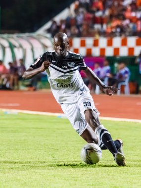 SISAKET THAILAND-MAY 28: Jaime Braganca of Chonburi FC. (white)