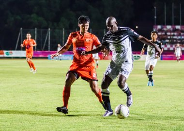 SISAKET THAILAND-MAY 28: Jaime Braganca of Chonburi FC. (white)