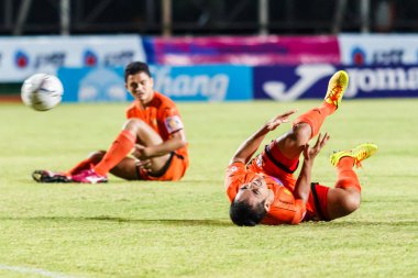 SISAKET THAILAND-JULY 13: Ekkapan Jandakorn of Sisaket FC. in ac