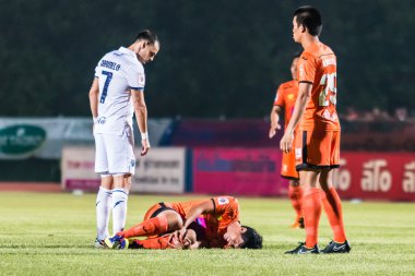 SISAKET THAILAND-OCTOBER 15: Chatchai Mokkasem of Sisaket FC. in