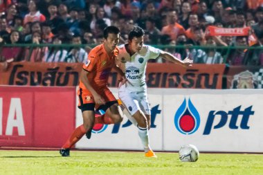 SISAKET THAILAND-OCTOBER 15: Adisak Kraisorn of Buriram Utd. (wh