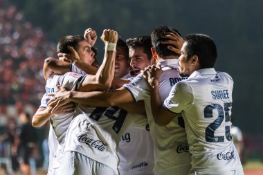 SISAKET THAILAND-OCTOBER 15: Players of Buriram Utd. in action d