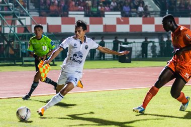 SISAKET THAILAND-OCTOBER 15: Adisak Kraisorn of Buriram Utd. (wh