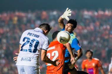 SISAKET THAILAND-OCTOBER 15: Javier Patino of Buriram Utd. head