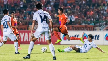 SISAKET THAILAND-OCTOBER 15: Santirat Viang-in of Sisaket FC. in