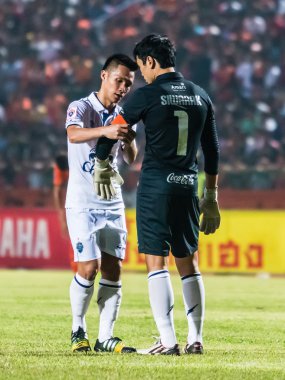 SISAKET THAILAND-OCTOBER 15: Jakkraphan Kaewprom of Buriram Utd.