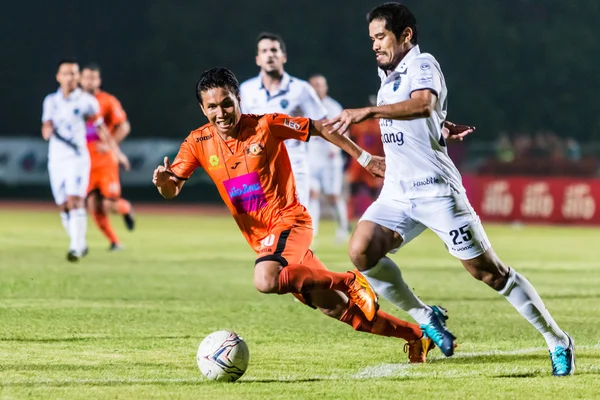 SISAKET THAILAND-OCTOBER 15: Tatree Seeha of Sisaket FC. in acti — 스톡 사진