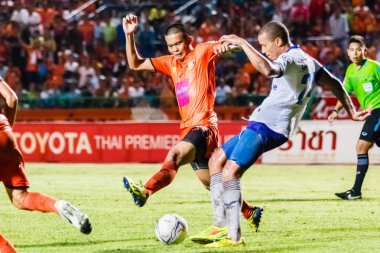 SISAKET THAILAND-JULY 23: Komkrit Camsokchuerk of Sisaket FC. (o