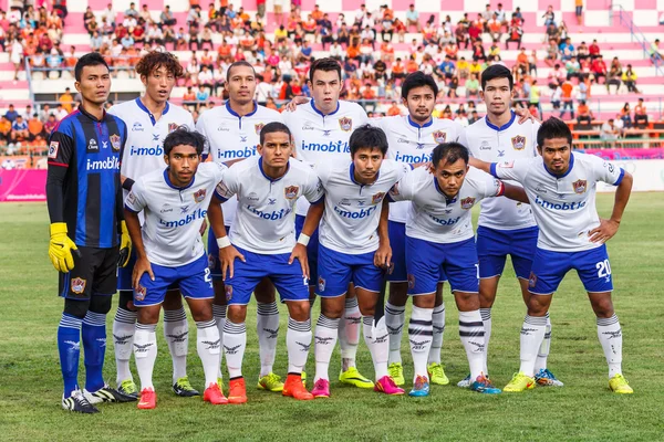 Sisaket Thajsko Červenec 23: hráči Songkhla Utd. představují pro te — Stock fotografie