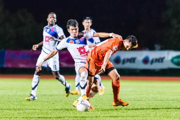 SISAKET THAILAND-OCTOBER 22: Tatree Seeha of Sisaket FC. in acti