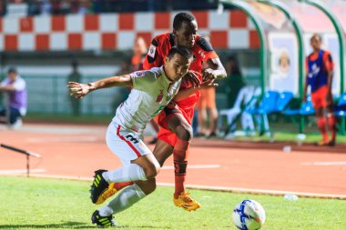 SISAKET THAILAND-FEBRUARY 18: Pitakpong Kulasuwan of BEC Tero (w