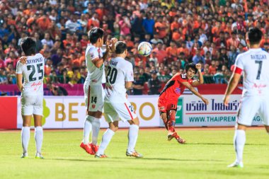 SISAKET THAILAND-FEBRUARY 18: Chompoo Sangpo of Sisaket FC. shoo