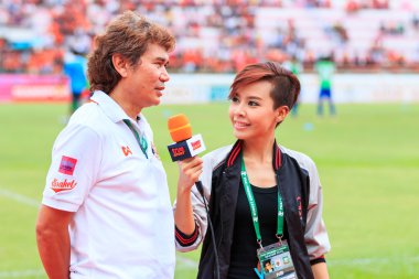 SISAKET THAILAND-JUNE 21: Nutiada Korsuwan of True Sport reports
